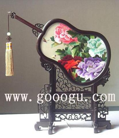 高檔牡丹雙面繡， 雙面繡精品 ，蘇繡精品