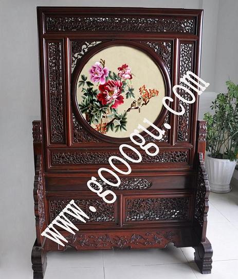 榮華富貴牡丹，居家玄關(guān)，雙面繡擺件，蘇州刺繡
