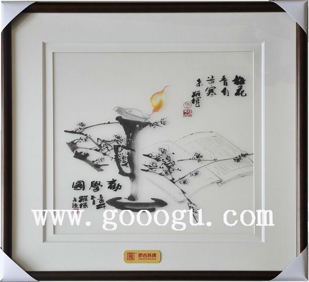 刺繡精品裝飾畫(huà)，室內(nèi)裝修畫(huà)，值的收藏的裝飾畫(huà)