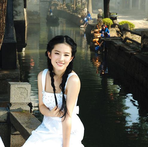 劉亦菲，明星，太湖，旅游，蘇繡